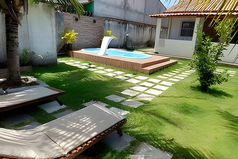 Casa de praia para temporada - Guriri com piscina