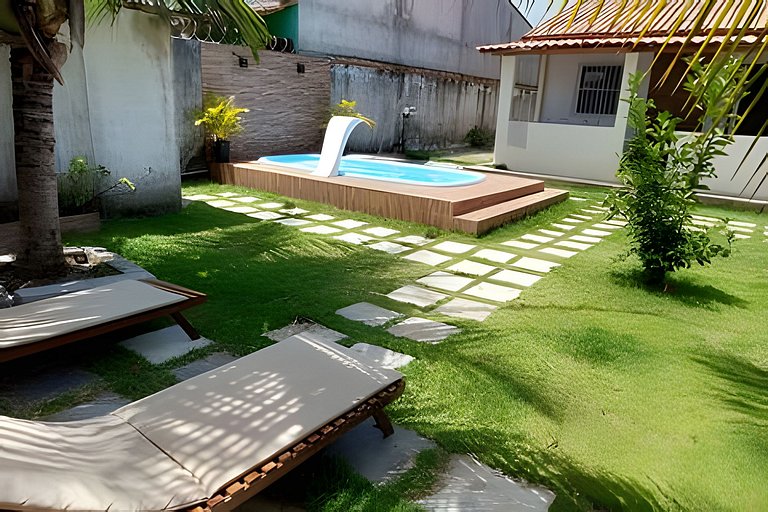Casa de praia para temporada - Guriri com piscina
